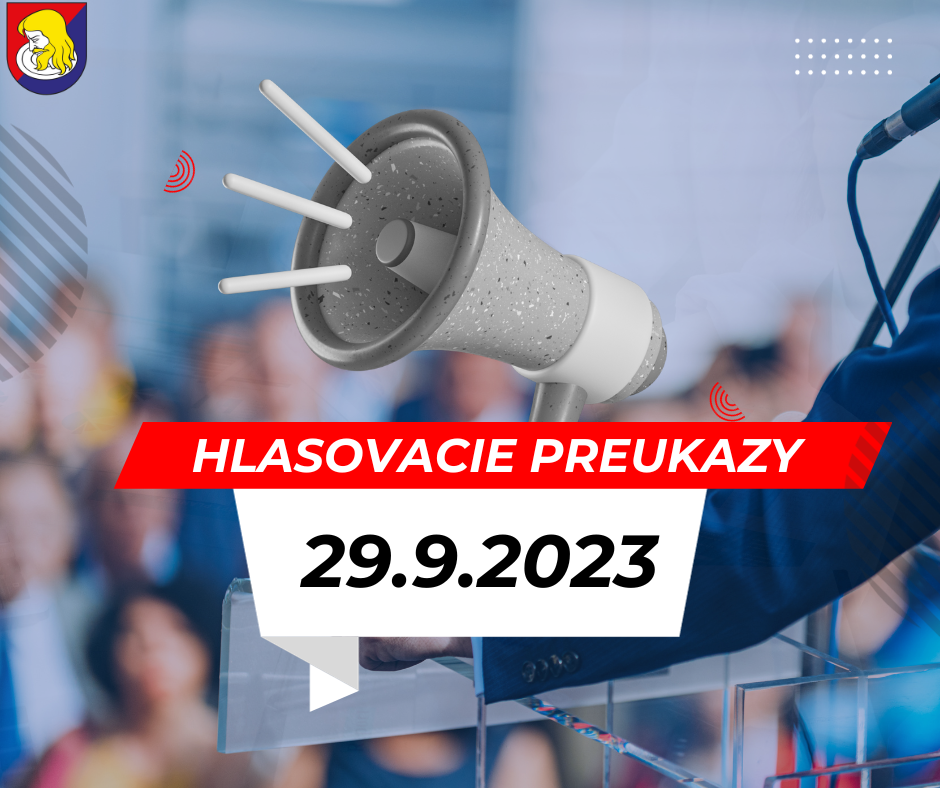 Vydanie hlasovacieho preukazu - Voľby do NRSR 2023
