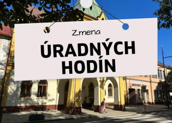 Zmena úradných hodín MsÚ