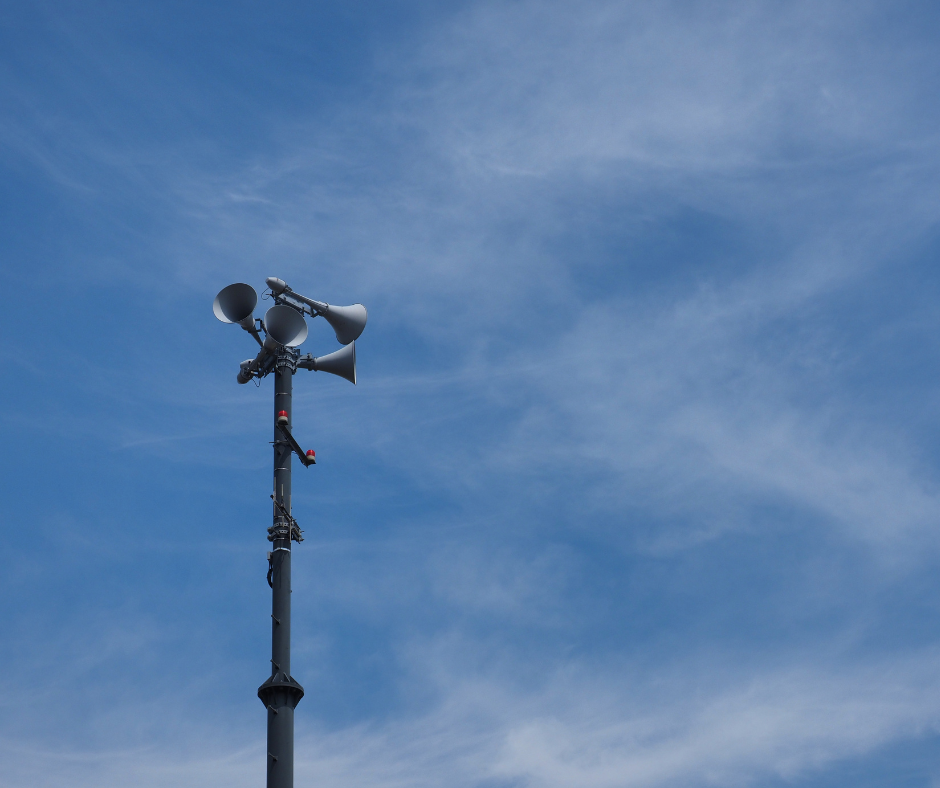 Skúška systému varovania v meste Sabinov 