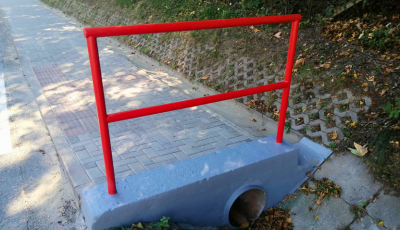 Úprava chodníka a presmerovanie dažďového priepustu na Ul. Levočská