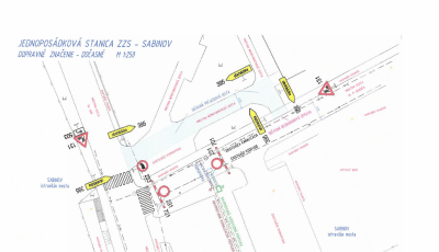 Uzavretie časti cesty Pavla Gojdiča - 13.10.2025