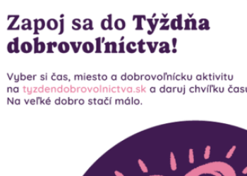 Vyskúšajte dobrovoľníctvo! Prihlasovanie do Týždňa dobrovoľníctva 2026 je spustené