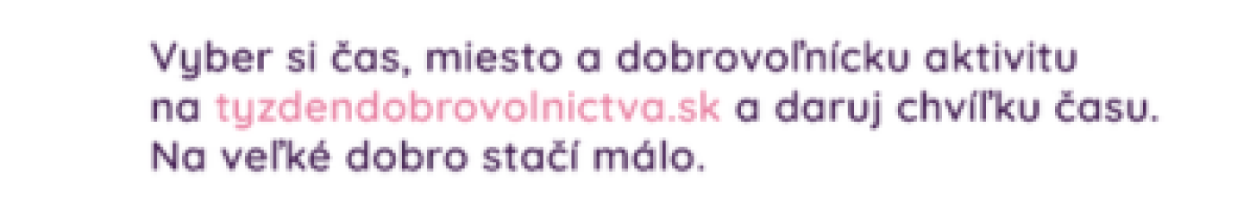 Vyskúšajte dobrovoľníctvo! Prihlasovanie do Týždňa dobrovoľníctva 2026 je spustené