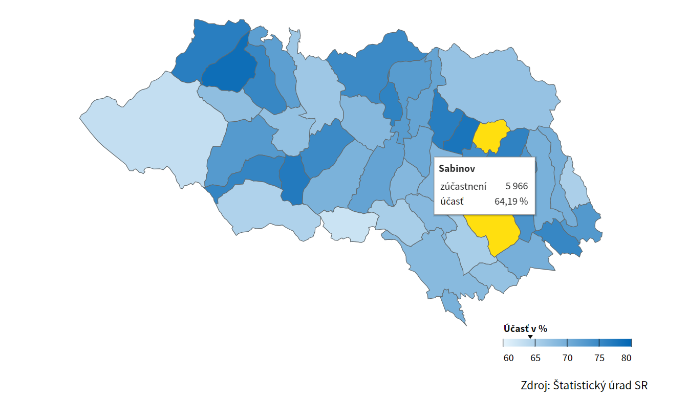 Volby SB mapa